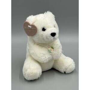 Vintage Heartwarmers The Summit Collection Small White Polar Bear 7 Inch 1988